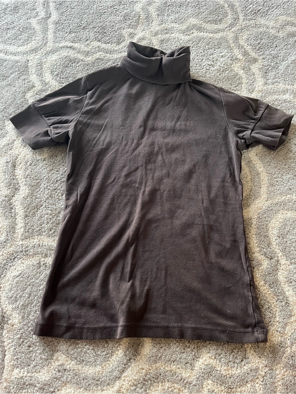 Women’s Short Sleeve Turtleneck Tee - Black